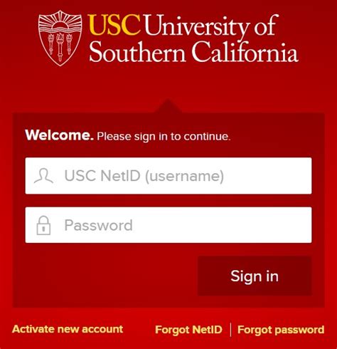 myusc|USC NetID Account Services.